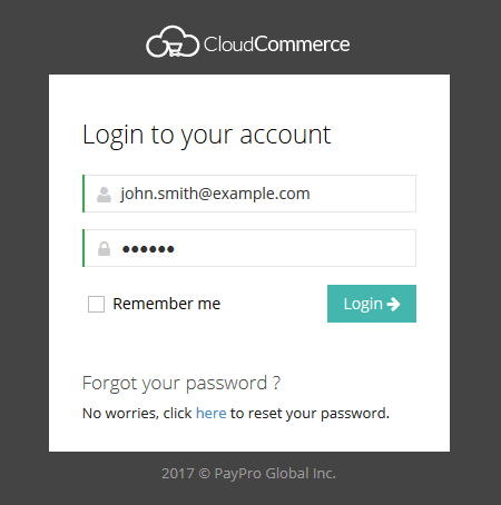 Login Into PayPro